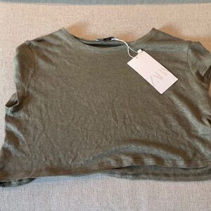 Zara green tank top great condition